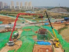 宜昌高铁新城项目开始主体结构施工