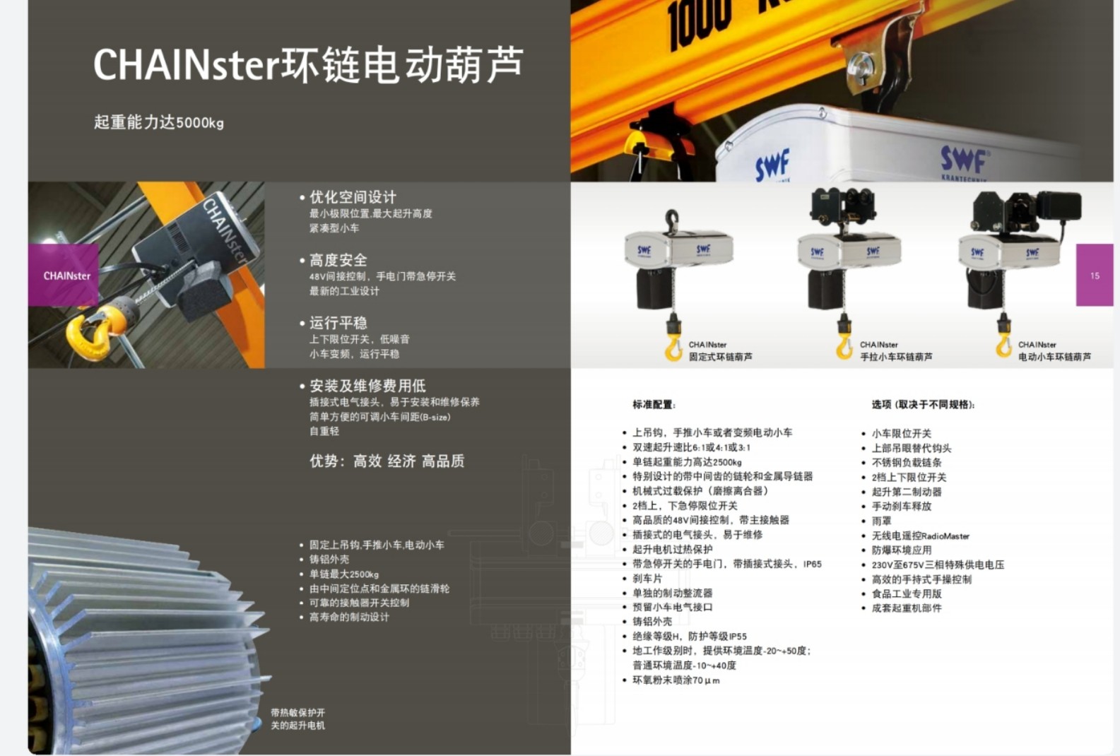 德国 SWF  CHAINster环链电动葫芦图2